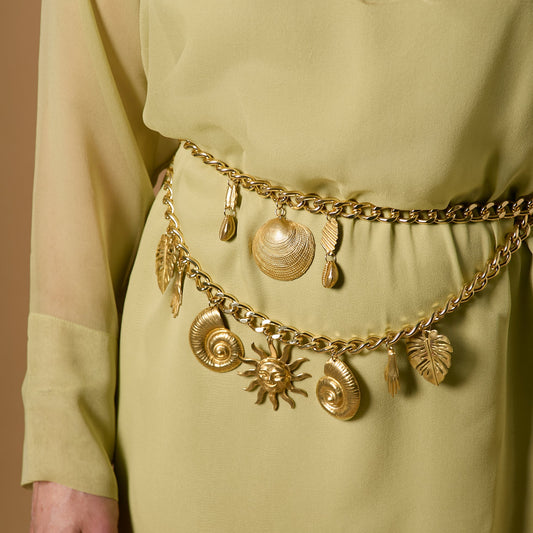 Double Charm Chain Belt