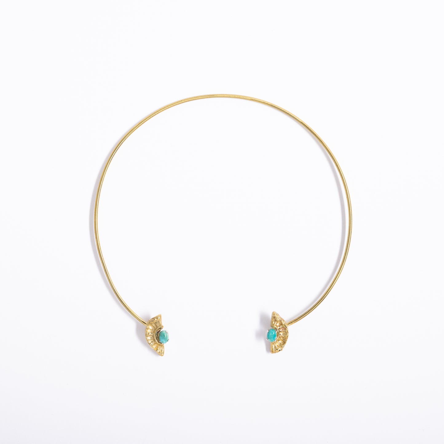 Demi Lune Open Collar with Stones
