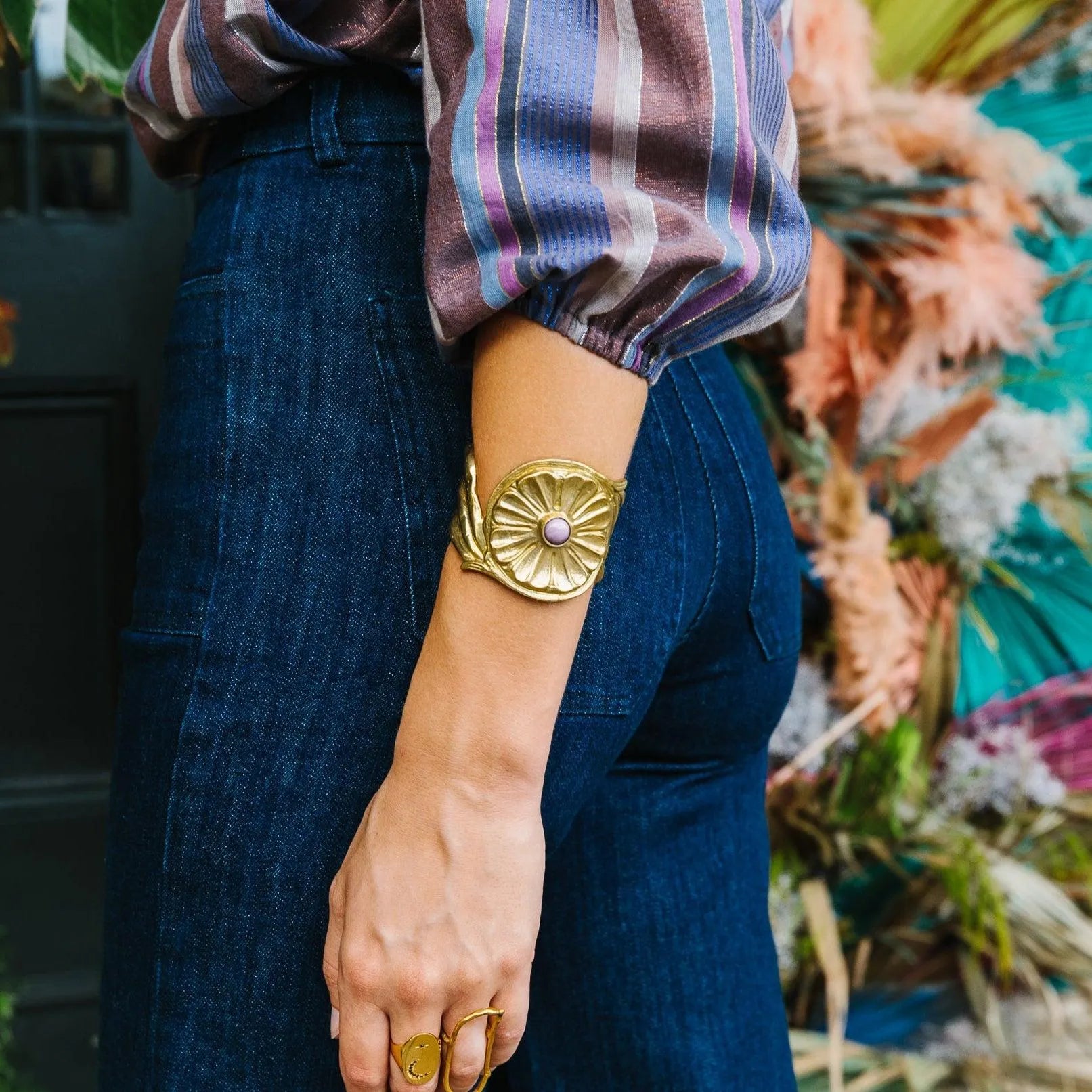 Wonder Woman Cuff with Stones