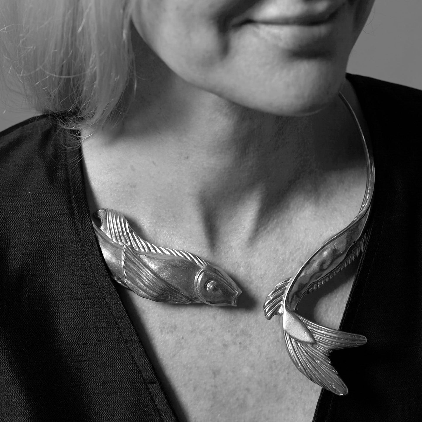 Pisces Fish Open Collar