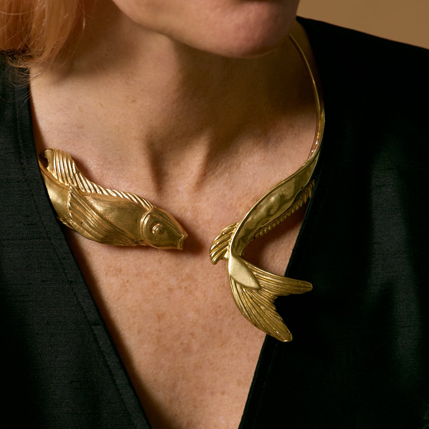 Pisces Fish Open Collar