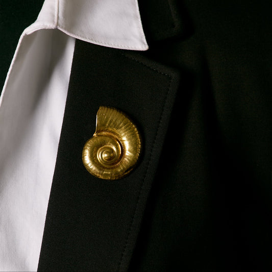 Nautilus Shell Brooch
