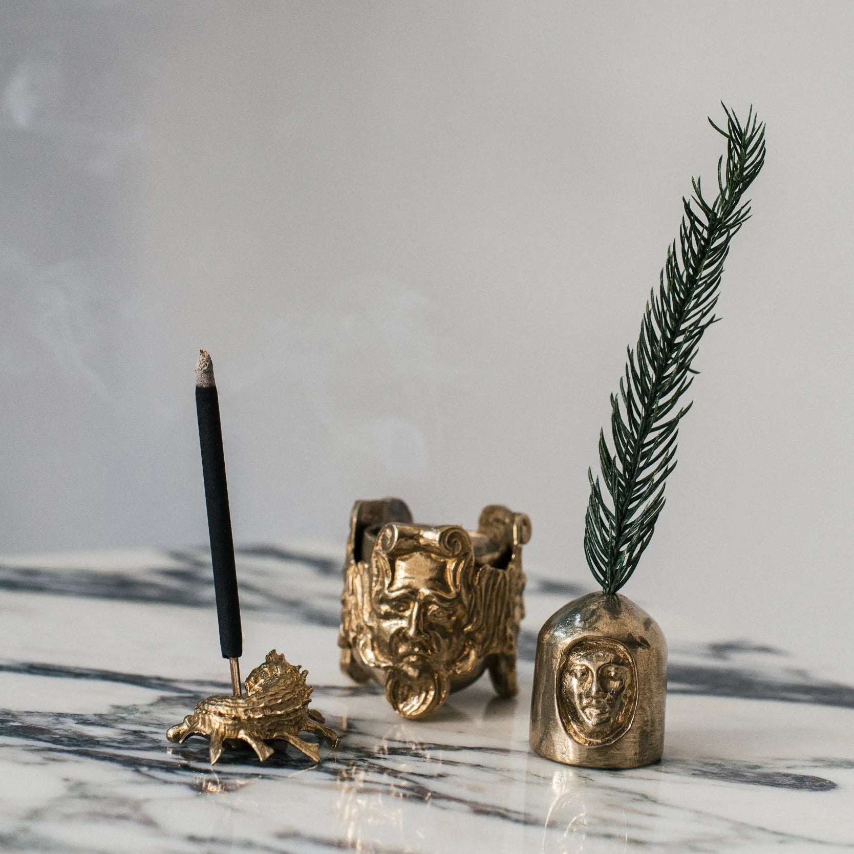 God of Many Faces Incense Holder