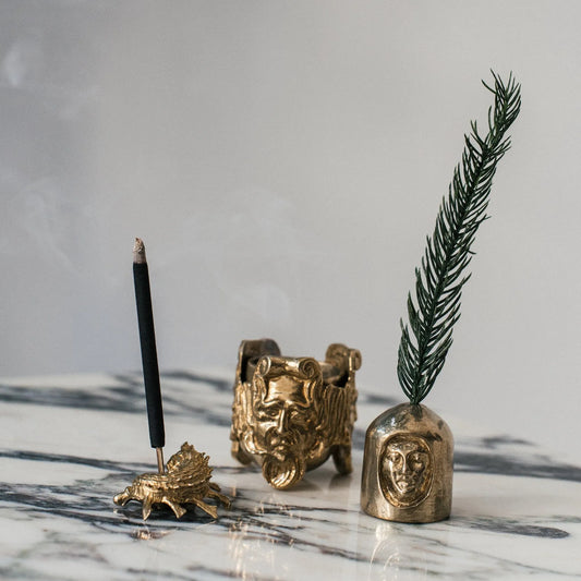 God of Many Faces Incense Holder