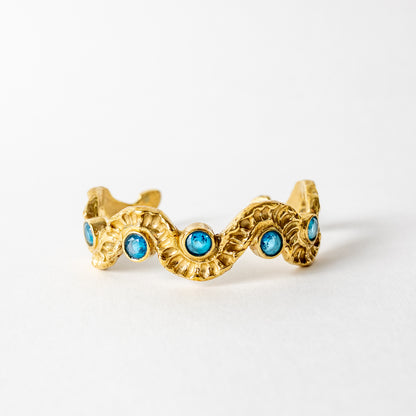 Demi Lune Cuff with Stones