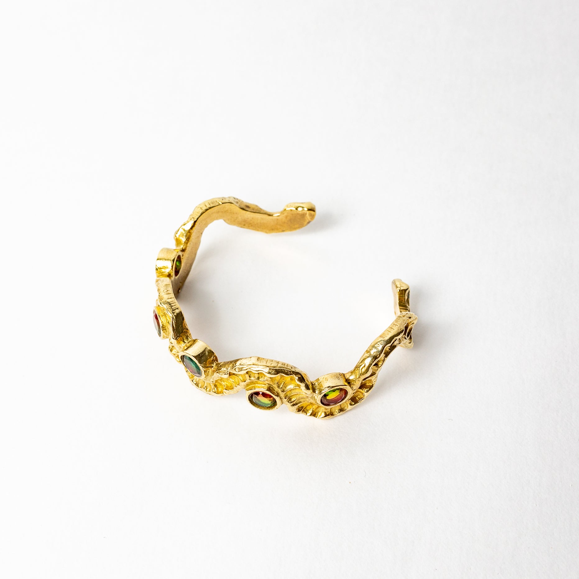 Demi Lune Cuff with Stones
