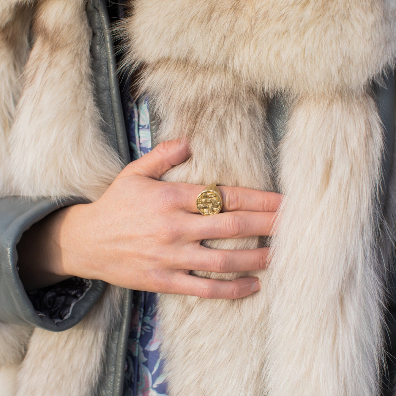 Basket Signet Ring