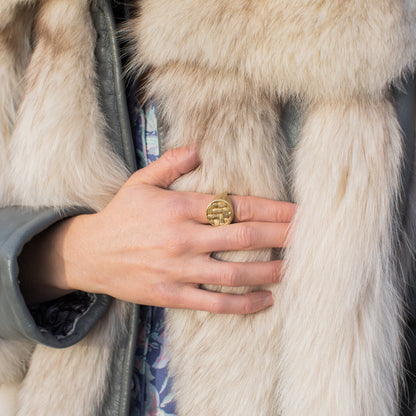 Basket Signet Ring