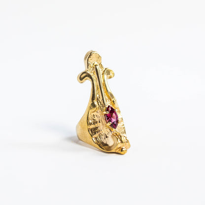 King Cobra Ring with Stone
