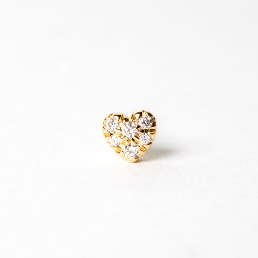 Diamond Heart Stud