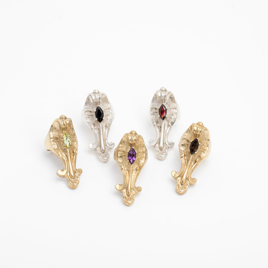 King Cobra Ring with Stone