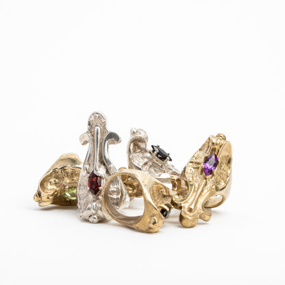 King Cobra Ring with Stone