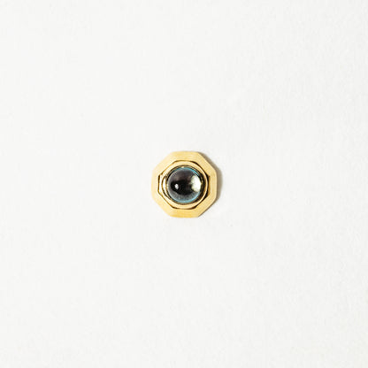 Geometric London Blue Topaz Stud