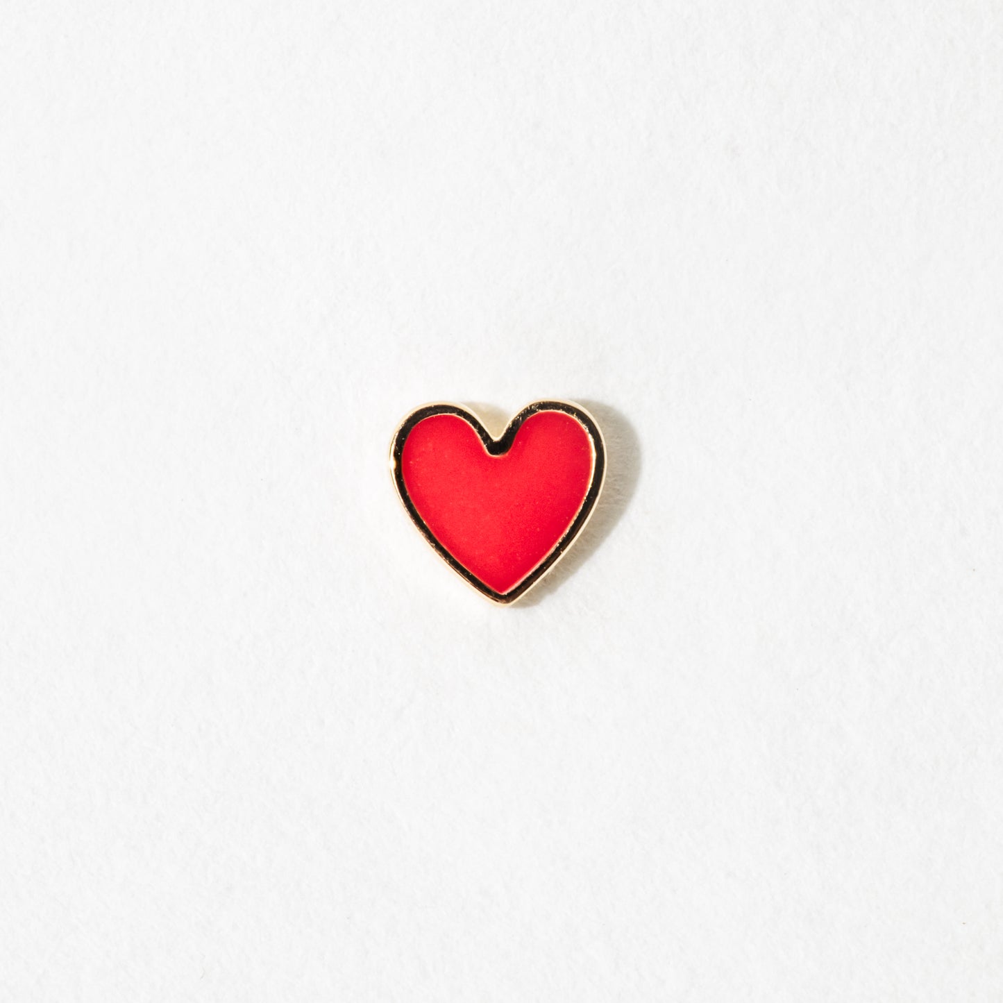 Enamel Heart Stud